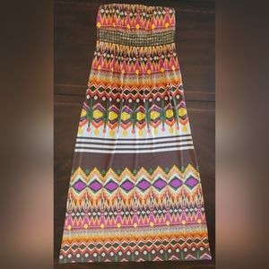 Long Strapless Women's Dress, As U Wish Brand, Size M.